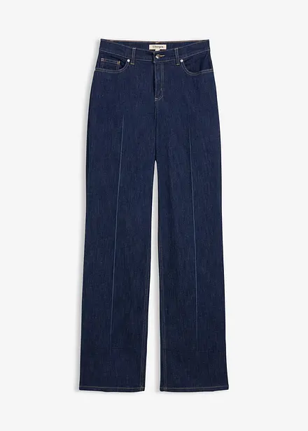 Loose straight jeans mid waist, full length