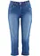 Slim fit jeans met mid waist, cropped, bonprix