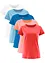 Shirt met ronde hals (set van 5), korte mouw, bonprix