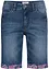 Mid waist jeans bermuda, straight, bonprix