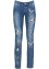 Skinny jeans met borduursel, RAINBOW