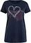 Katoenen shirt met hart, biologisch katoen, bonprix