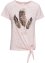 T-shirt met verenprint, RAINBOW