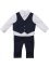 Baby gilet, overhemd en broek (3-dlg. set), bpc bonprix collection