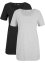 Lang basic T-shirt (set van 2), bpc bonprix collection