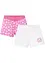 Meisjes short van biologisch katoen (set van 2), bonprix