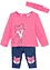 Baby shirt, legging en haarband (3-dlg. set) met biologisch katoen, bpc bonprix collection