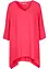 Wijde tuniek van viscose met puntige zijkanten, V-hals en 3/4 mouwen, bonprix