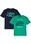 T-shirt van puur katoen (set van 2), bonprix