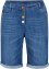 Comfort stretch jeans bermuda met borduursel en comfortband, bpc bonprix collection