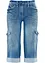 Stretch cargo jeans, mid waist, bonprix