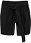 Short met knoopsluiting en strikceintuur, met linnen, bpc bonprix collection