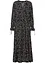 Gedessineerde maxi jurk van viscose, korte maten, BODYFLIRT