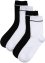 Korte sokken in geribde look (4 paar) met biologisch katoen, bpc bonprix collection