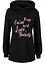 Trendy sweater met statement print en capuchon, bonprix
