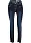 Slim mid waist jeans met contrastnaden, bonprix