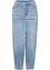 Wide leg jeans met high waist en met biologisch katoen, bonprix