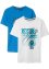 Jongens T-shirt (set van 2) met biologisch katoen, bpc bonprix collection