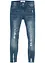 Meisjes skinny jeans met used effect, bonprix