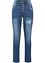 Boyfriend jeans met destroyed effect en biologisch katoen, RAINBOW