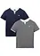 2-in-1 shirt, korte mouw (set van 2), bonprix