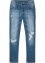 Slim fit stretch jeans, cropped, straight, RAINBOW