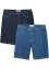 Stretch jeans short, regular fit (set van 2), John Baner JEANSWEAR
