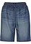 Lichte denim broek met linnen, bonprix