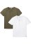 Geribd shirt met vetersluiting (set van 2), John Baner JEANSWEAR