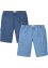 Jeans instap bermuda met cargozakken, loose fit (set van 2), John Baner JEANSWEAR