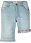 Mid waist jeans bermuda, straight, bonprix