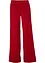 Twill broek met wijd uitlopende pijpen en high-waist comfortband, bonprix