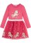 Meisjes jersey jurk met organza, bpc bonprix collection