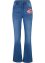Bootcut jeans met comfortband en borduursel, bpc bonprix collection