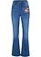 High waist jeans met comfortband, bootcut, bonprix