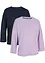 Outdoor T-shirt (set van 2), 3/4 mouw, bpc bonprix collection