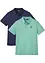 Poloshirt (set van 2), korte mouw, bonprix