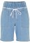 Paperbag jeans short met brede high-waist comfortband, bpc bonprix collection
