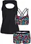 Tankini (3-dlg. set) met bustier bikinitopje, bonprix