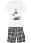 Jongens T-shirt en korte shirtbroek van biologisch  katoen (2-dlg. set), bpc bonprix collection