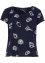 Gedessineerd carmen-shirt met ronde hals van biologisch katoen, bpc bonprix collection
