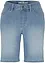 Straight jeans bermuda,  mid waist, bonprix