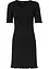 Geribde jurk met knoopsluiting, bonprix
