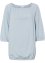 Katoenen shirt met carréhals en elastiek, halflange mouw, bpc bonprix collection
