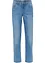 Cropped mid waist jeans, straight, bonprix