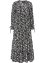 Gedessineerde maxi jurk van viscose, korte maten, BODYFLIRT