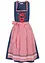 Dirndl in denim look en schort (2-dlg. set), bonprix