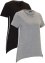 T-shirt met puntige onderrand (set van 2), bpc bonprix collection