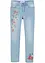 Meisjes skinny jeans met bloemenborduursel, John Baner JEANSWEAR