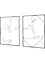 Wanddecoratie met gezichten (set van 2), bpc living bonprix collection